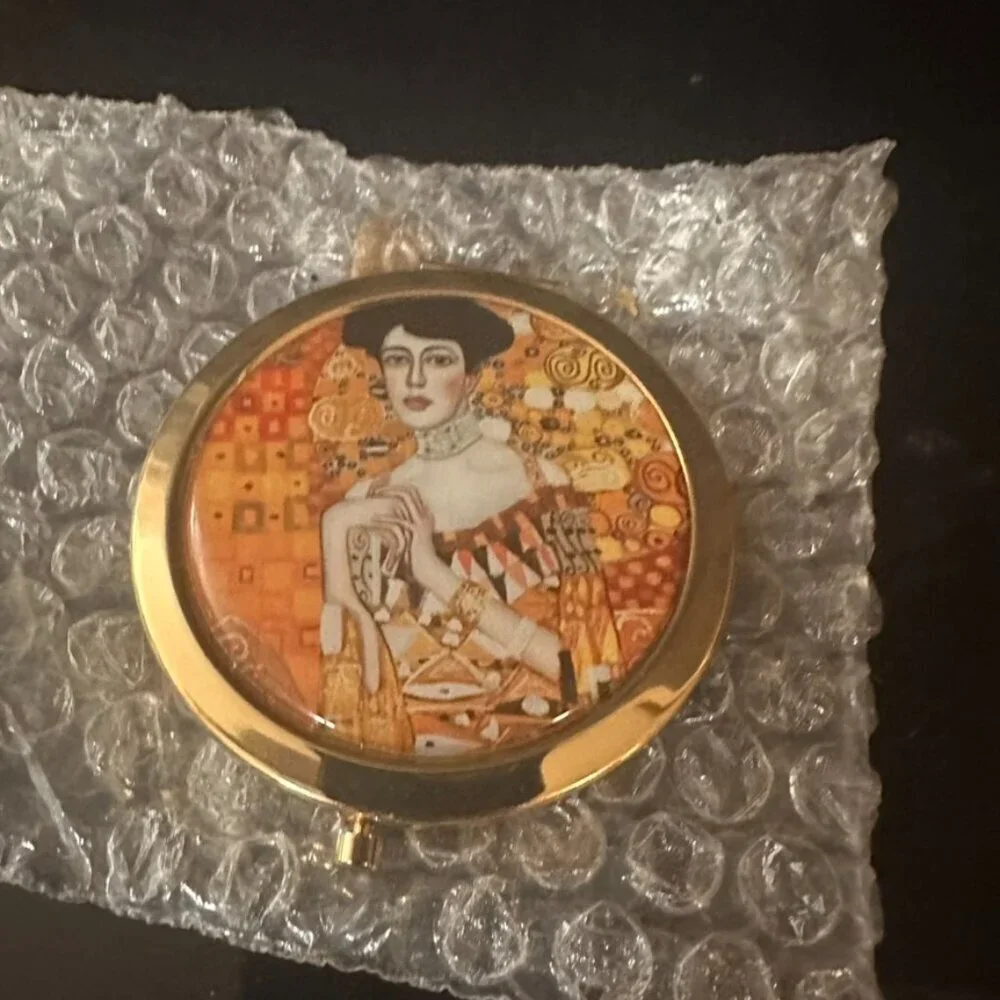 Austrian Artist Gustav Klimt Mirror Compact Vienna Souvenir Fine Art